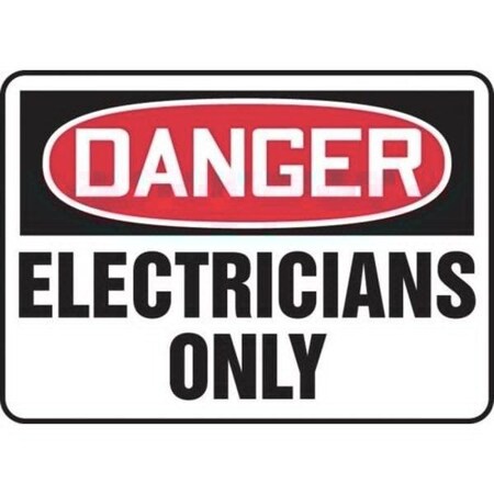 Accuform OSHA DANGER SAFETY SIGN ELECTRICIAN MELC024XL MELC024XL